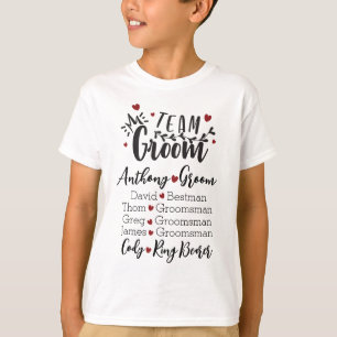 Bräutigam-Truppe im Stil T-Shirt