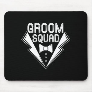 Bräutigam-Truppe mit Fliege Junggesellenabschied u Mousepad
