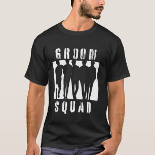 Bräutigam-Truppe Silhouette Trauzeugen Junggeselle T-Shirt