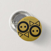 Bräutigam u. Braut Button (Vorne & Hinten)
