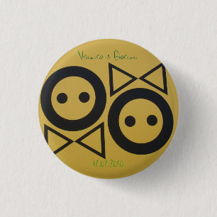 Bräutigam u. Braut Button