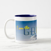 Bräutigam vom Himmel Zweifarbige Tasse (Links)