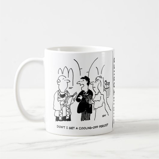 Bräutigam Will eine Abkühlphase Kaffeetasse (Links)