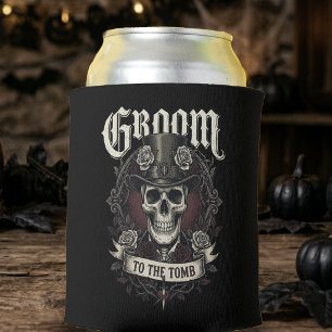 Bräutigam zum Grab Schädel Herr Ehemann Gothic Hoc Dosenkühler