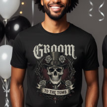 Bräutigam zum Grab Schädel Herr Ehemann Gothic Hoc