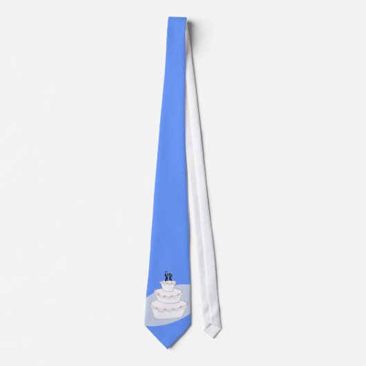 Bräutigame der Hochzeitstorte-zwei Krawatte (Vorderseite)