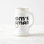Bräutigamewingman-Junggeselle-Party Stein Bierglas (VorderseiteRechts)