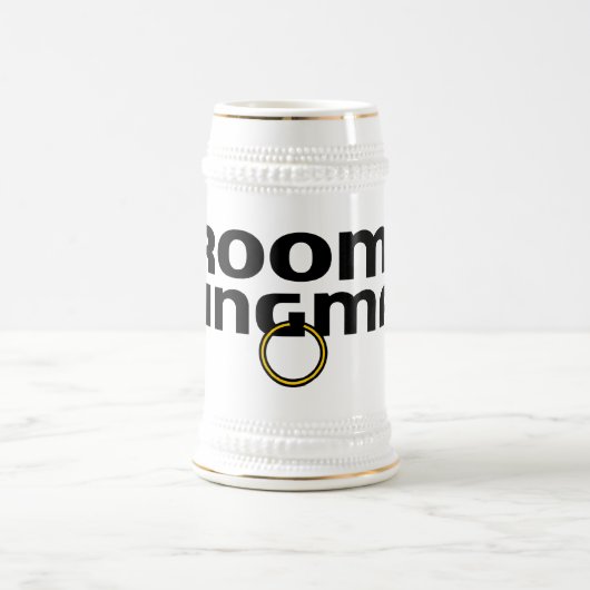 Bräutigamewingman-Junggeselle-Party Stein Bierglas (Mittel)