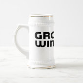 Bräutigamewingman-Junggeselle-Party Stein Bierglas (Links)