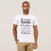Bräutigamsteam im Stil T-Shirt (Vorne ganz)