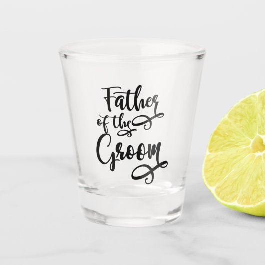 Bräutigamvater Schnapsglas (Vorderseite)