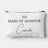 Brautjets mit Trauzeugin Hochzeit Zubehörtasche (Vorderseite)