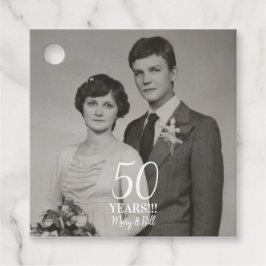 Brautjubiläum Foto modern Geschenkanhänger