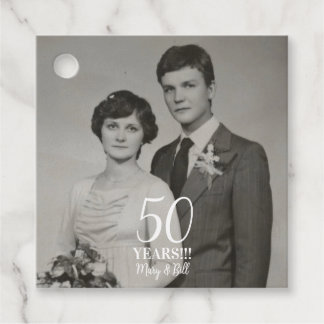 Brautjubiläum Foto modern Geschenkanhänger