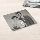 Brautjubiläum Foto modern Rechteckiger Pappuntersetzer (angewinkelt)