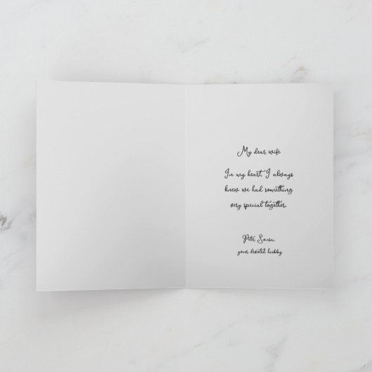 Brautjubiläum Karte (Innenseite)