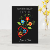 Brautjubiläum Karte (Gelbe Blume)