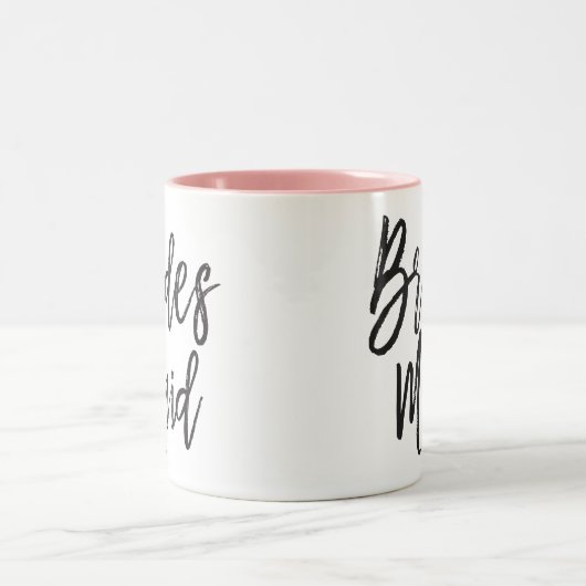 Brautjungern | Skriptstil Custom Wedding Zweifarbige Tasse (Mittel)