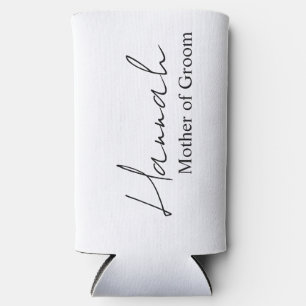 Brautjungfer Antrag Slim Can Kühler mit Namen .  Selters Dosenkühler