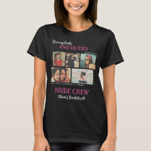 Brautjungfer Braut Beste Freundin Foto Collage Jun T-Shirt