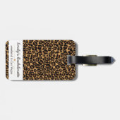 Brautjungfer Braut Boujee Trendiger Leopardenprint Gepäckanhänger (Rückseite horizontal)