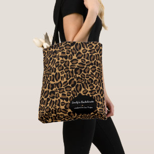 Brautjungfer Braut Boujee Trendiger Leopardenprint Tasche