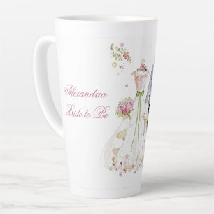 Brautjungfer Braut & Bräutigam Creme-Kleid Milchtasse