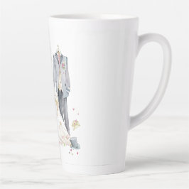 Brautjungfer Braut & Bräutigam Creme-Kleid  Milchtasse