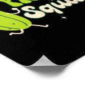 Brautjungfer Braut Mädel Gurkenliebhaberin Jungges Poster (Ecke)