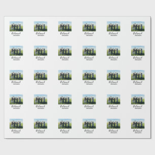 Brautjungfer Braut Squad Name Kalligrafie Foto Ges Geschenkpapier