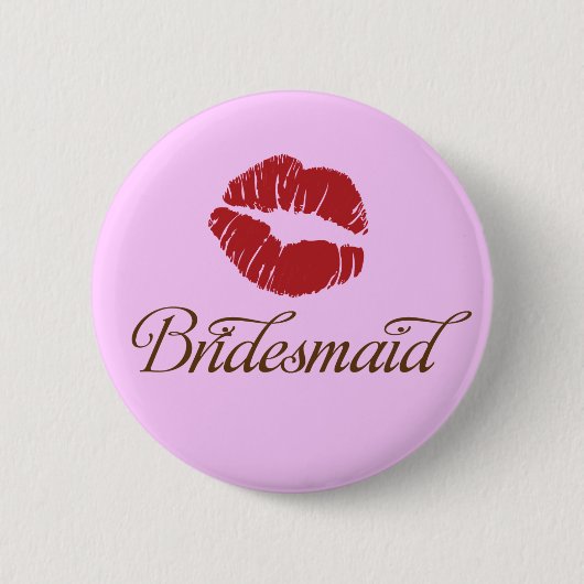 Brautjungfer - Brauthochzeits-Party-Spaß-Knöpfe Button (Vorderseite)