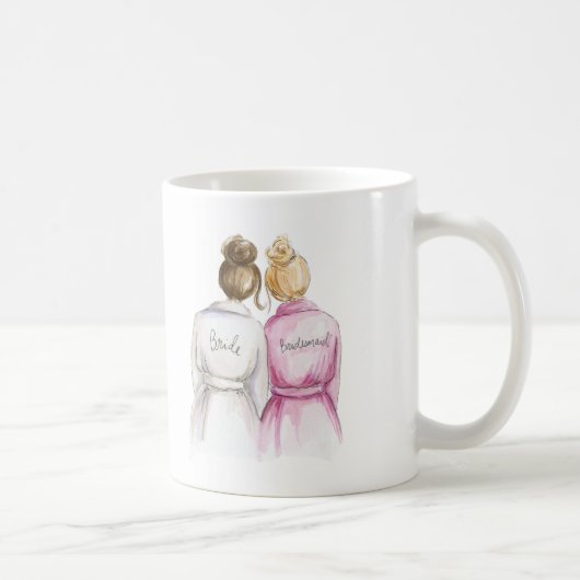 Brautjungfer? Brünettes Kaffeetasse (Rechts)