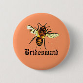 Brautjungfer Button (Vorderseite)