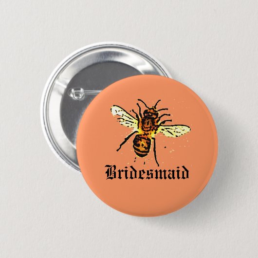 Brautjungfer Button (Vorne & Hinten)