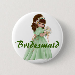 Brautjungfer Button