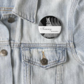 BRAUTJUNGFER Button-Knopf-silbernes Grau bekleidet Button (Beispiel)