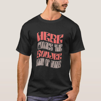 Brautjungfer Damen Boujee Retro Passende Bache T-Shirt