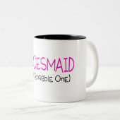 Brautjungfer das entzückende zweifarbige tasse (VorderseiteRechts)