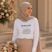 Brautjungfer Definition T-Shirt