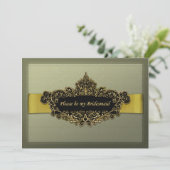 Brautjungfer Einladung (Stehend Vorderseite)