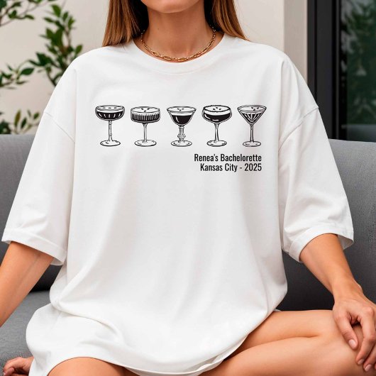 Brautjungfer Espresso Martini Junggesellinnenabsch T-Shirt