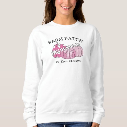 Brautjungfer-Farm-Patch-Fall-Cute Sweatshirt (Vorderseite)