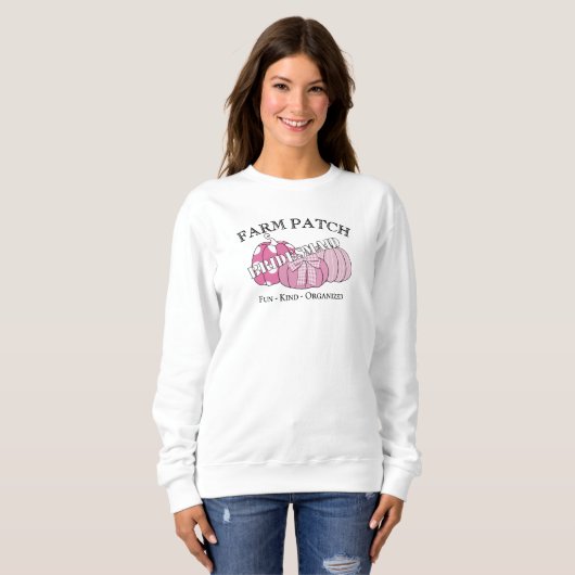 Brautjungfer-Farm-Patch-Fall süß Sweatshirt (Vorne ganz)