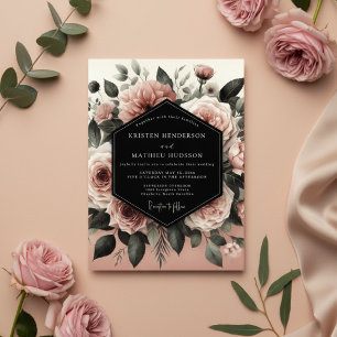 Brautjungfer Florale Romanze Hochzeit Einladung