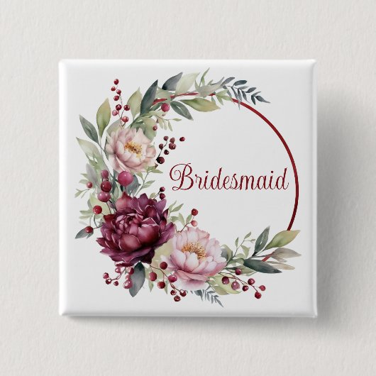 Brautjungfer-Geschenk Button (Vorderseite)