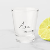 Brautjungfer Geschenk Personalisierte Shot Gläser  (Vorderseite)