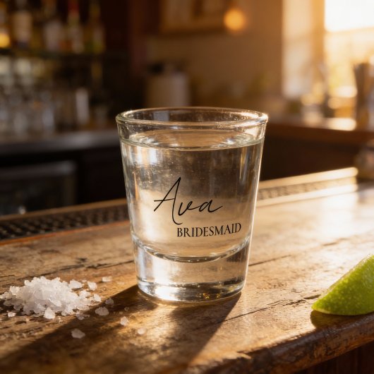 Brautjungfer Geschenk Personalisierte Shot Gläser 
