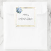 Brautjungfer Geschenkaufkleber Quadratischer Aufkleber (Tasche)