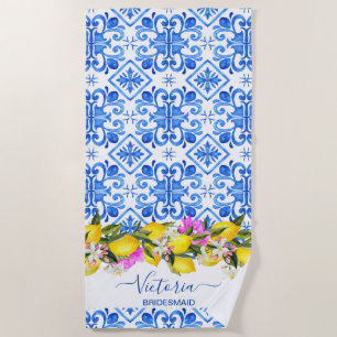 Brautjungfer Geschenke Brautparty Geschenke Zitron Strandtuch