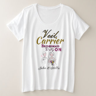 Brautjungfer große größe T-Shirt